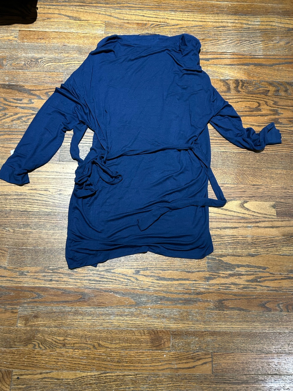 Women's Cloud Knit Robe - Navy - Picture 8 of 8